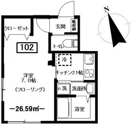 メゾンブラッシュ代々木上原の物件間取画像